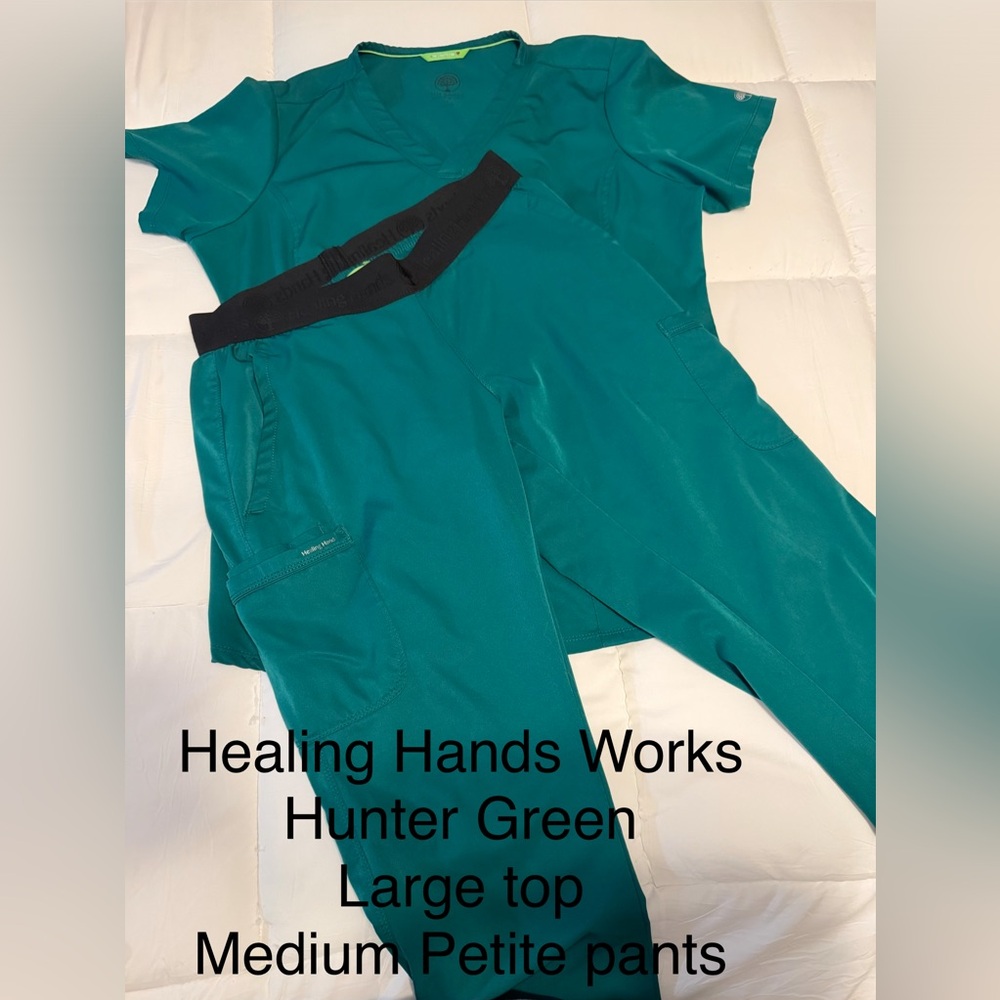 Hunter Green Scrub Set